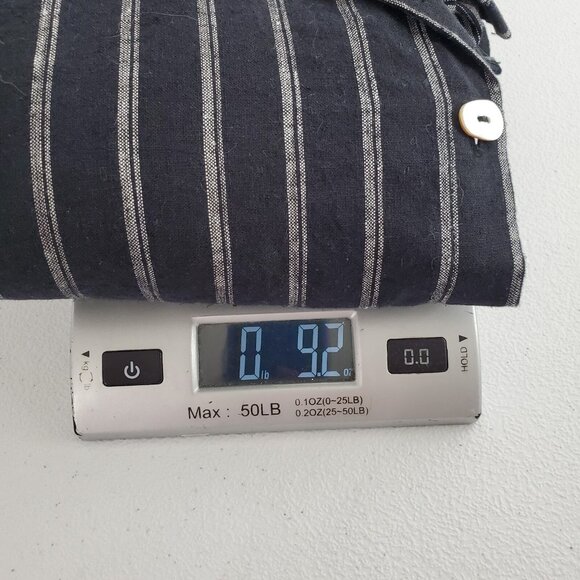 Habitat Womens Linen Blend Button Up Tunic Top Size M Lagenlook Minimalist Artsy - Picture 9 of 9